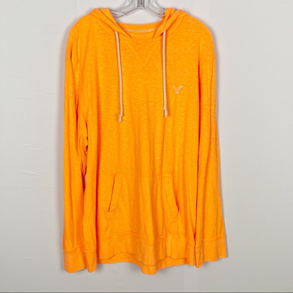 American eagle neon orange long sleeve